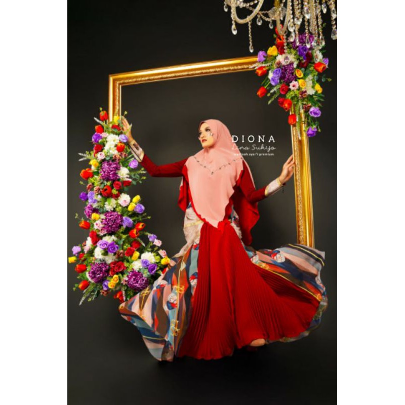 LINA SUKIJO/Diona set by Lina Sukijo/Set syari/Syari elegant/Syari premium