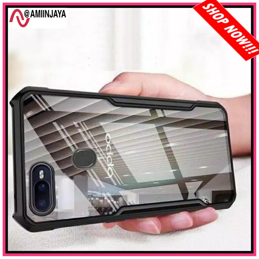Case Oppo A7 - Oppo A5s - Oppo A12 Shockproof Armor Transparent Premium Hard Case