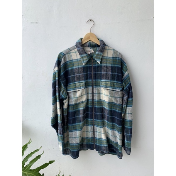 zip hoodie flannel j crew