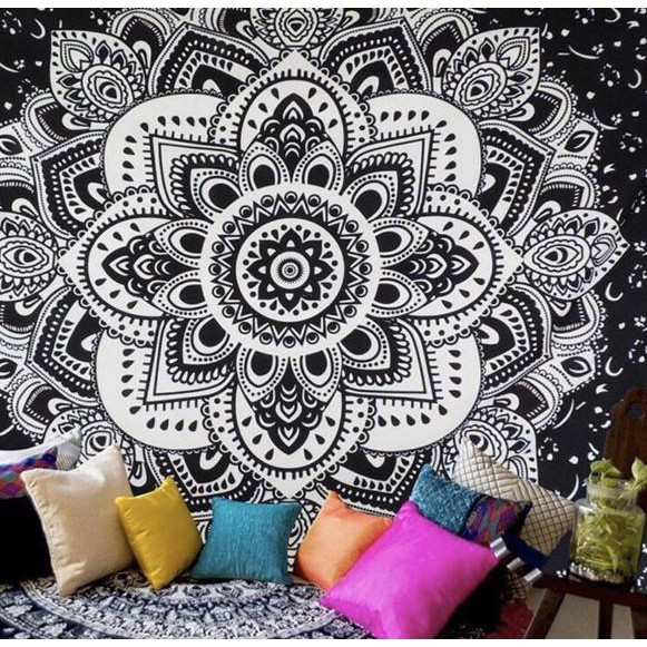 

F3Aħ mandala bohemian / mandala tapey / mandala flamingo •T5