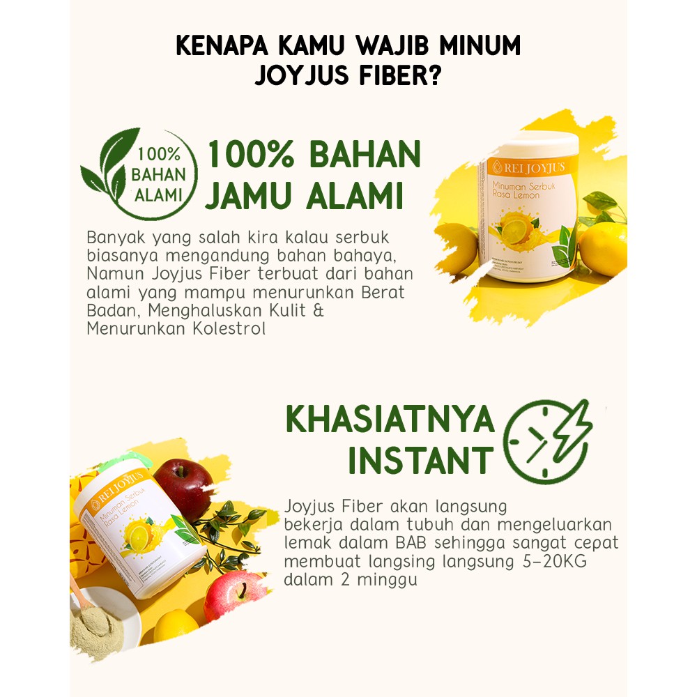 ❤️ RG ❤️ JOYJUS SLIM FIBER WITH FISH COLLAGEN 15 SACHET REI JOYJUS FIBER BPOM
