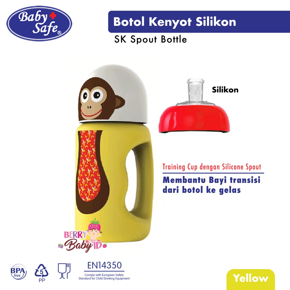 Baby Safe Bottle Silicone Spout Training Cup Botol Bayi Anak SK005 BBS048 Berry Mart