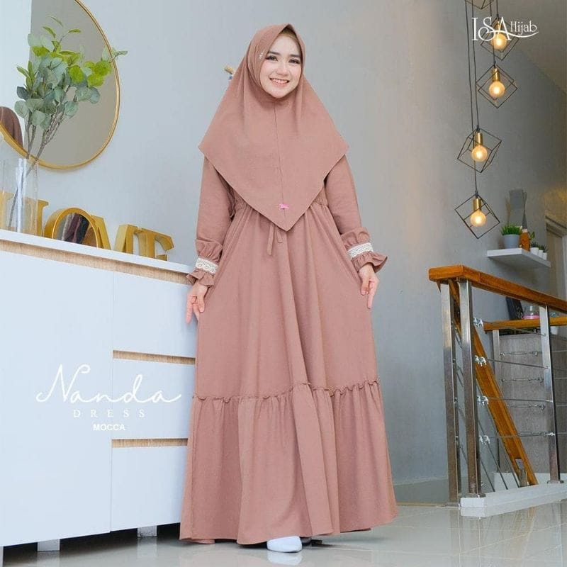 NANDA SYARI GAMIS SYARI UKURAN M - L - XL - XXL - XXXL - 4XL SET KHIMAR DRESS BUSUI TERBARU BAJU MURAH POLOS GAMIS KEKINIAN TERBARU SET JILBAB DRESS PREMIUM BERKUALITAS GAMIS TALI PINGGANG TERLARIS HITS GAMIS REMAJA MAXY DRESS PESTA FASHION MUSLIM SERAGAM