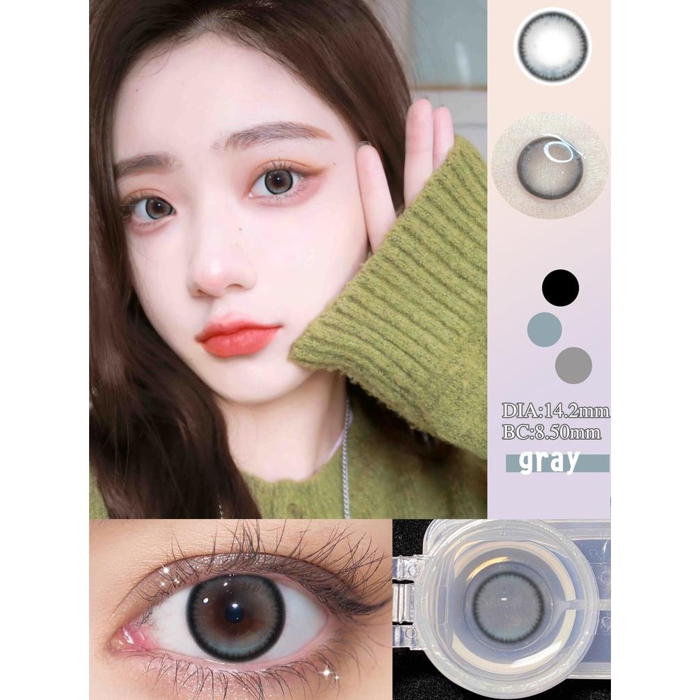 CodSepasang Lensa Kontak Berwarnadiameter 14-14,5 Mm Softlens Livingsoftlens Biru Soflens Soflen Mat