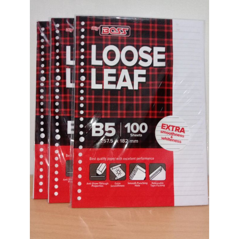

Big Boss Loose Leaf B5 100 lembar