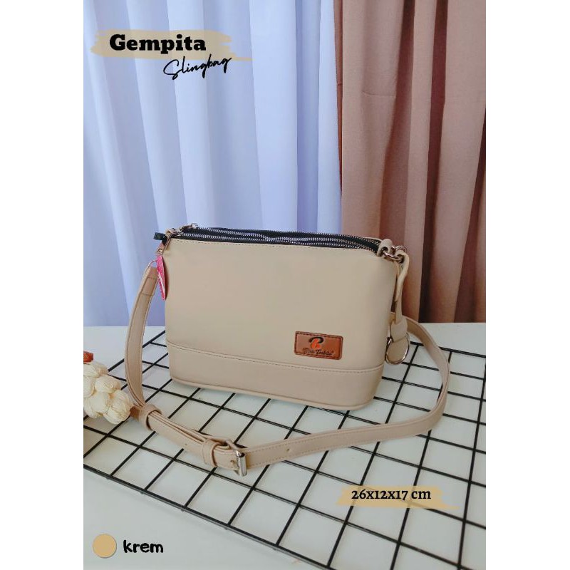 READY GEMPITA SLINGBAG CHOCOLY TALI PANJANG BY BIRU TSABITA