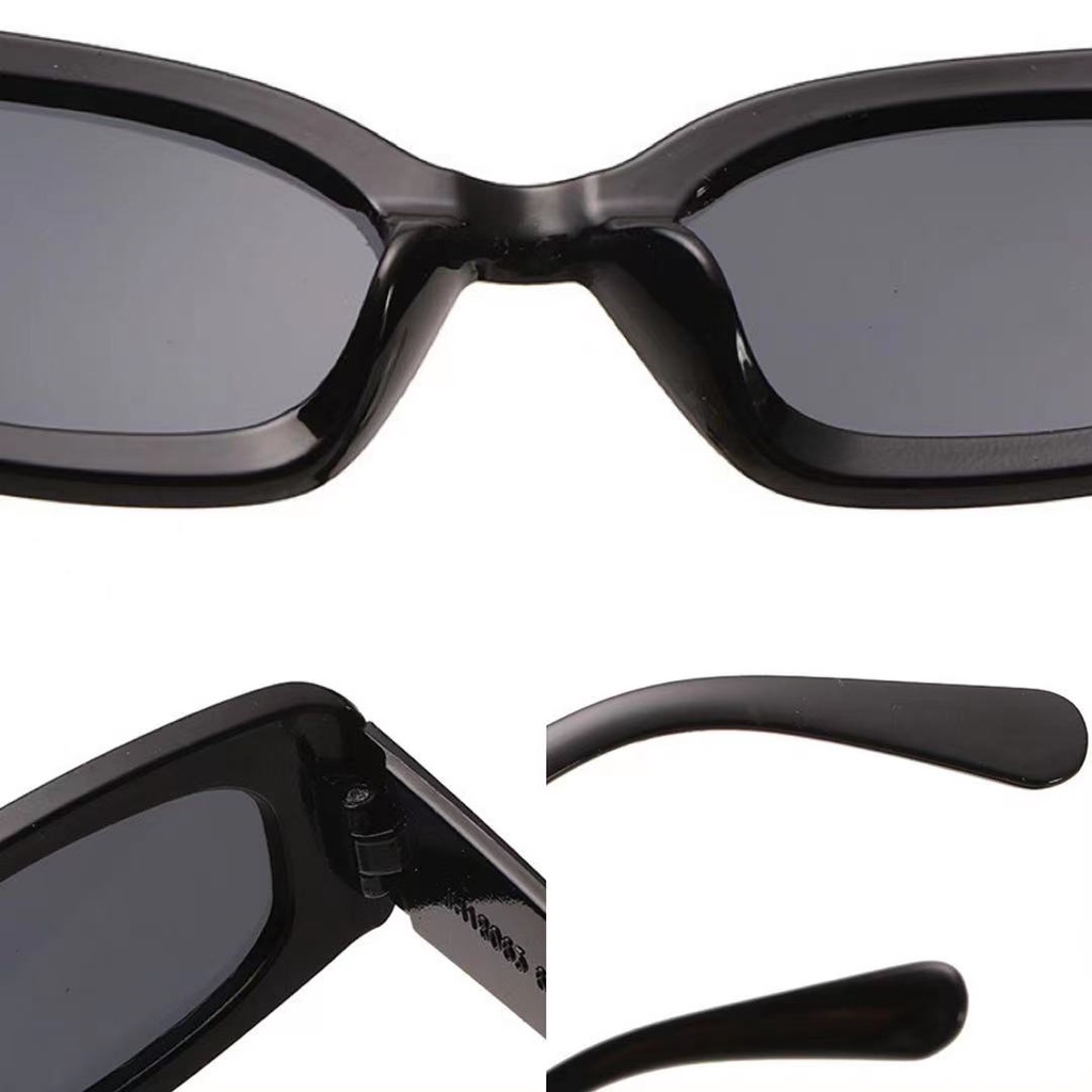 Rowling(ka-105)Kacamata Hitam  Perlindungan Anti Radiasi UV Unisex Sunglasses Hitam Terbaru Kotak Import Kacamata Fashion