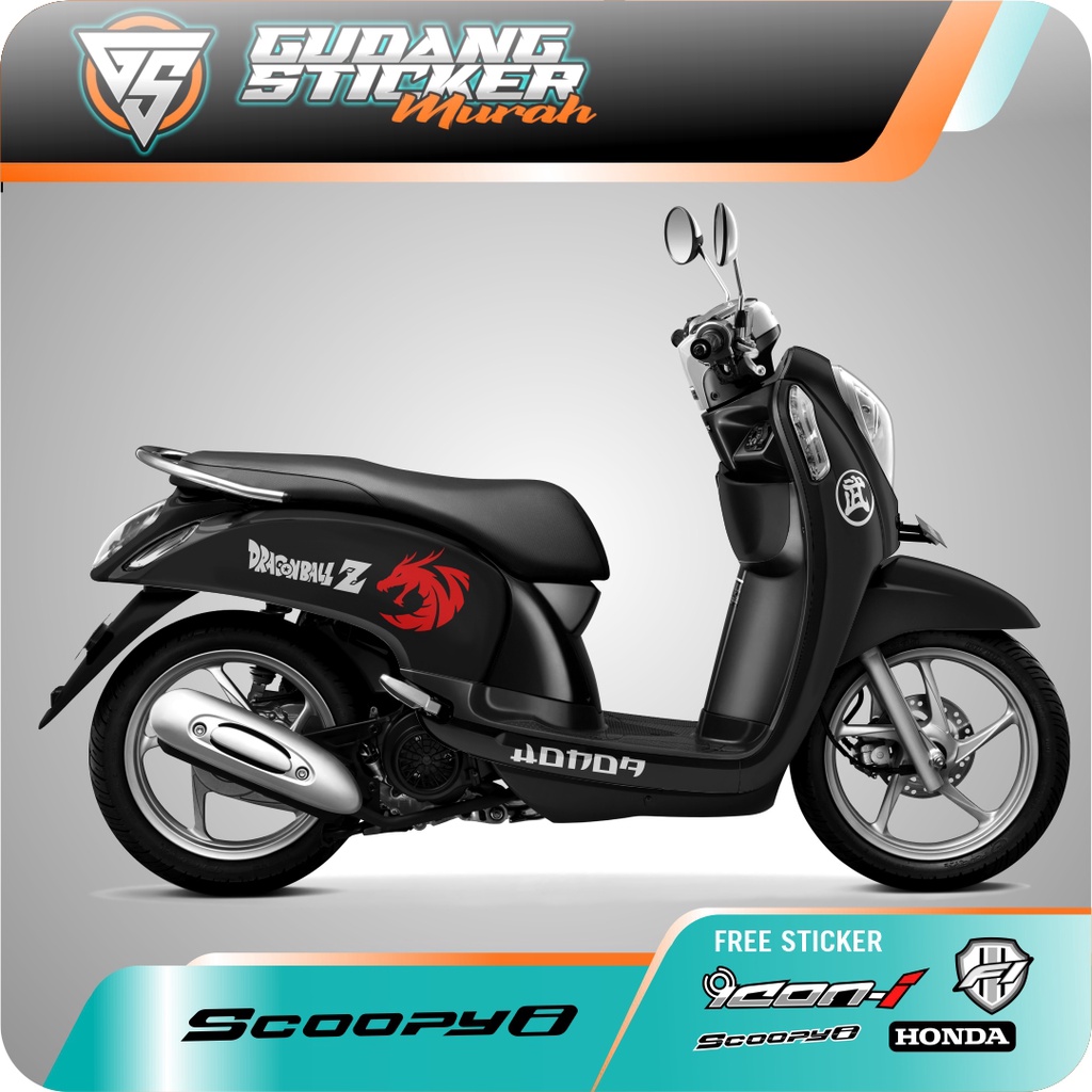 STRIPPING SCOOPY CARBU 2013-2016 DRAGON BALL AKSESORIS SEPEDA MOTOR