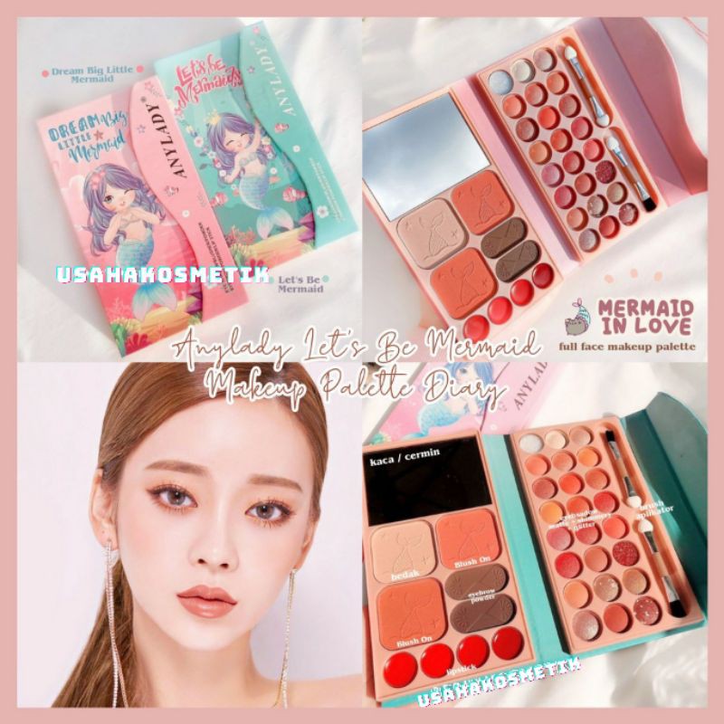 PROMO ECER!! EYESHADOW ANYLADY MAKEUP PALLETE BUBBLE ANYLADY  MAGIC UNICORN | WATERMELON PERPCS NO.8628B | 8636F | 8636N