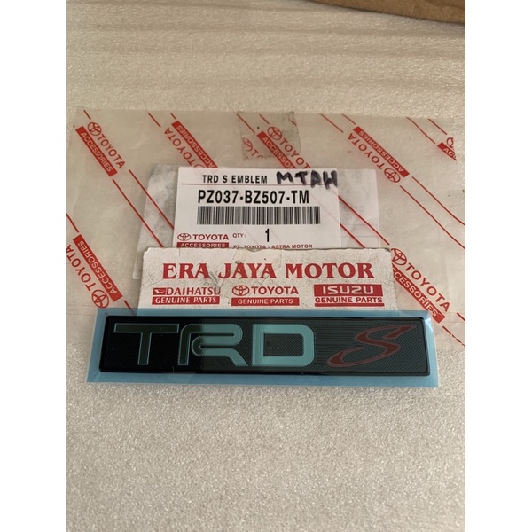 emblem TRD S agya original