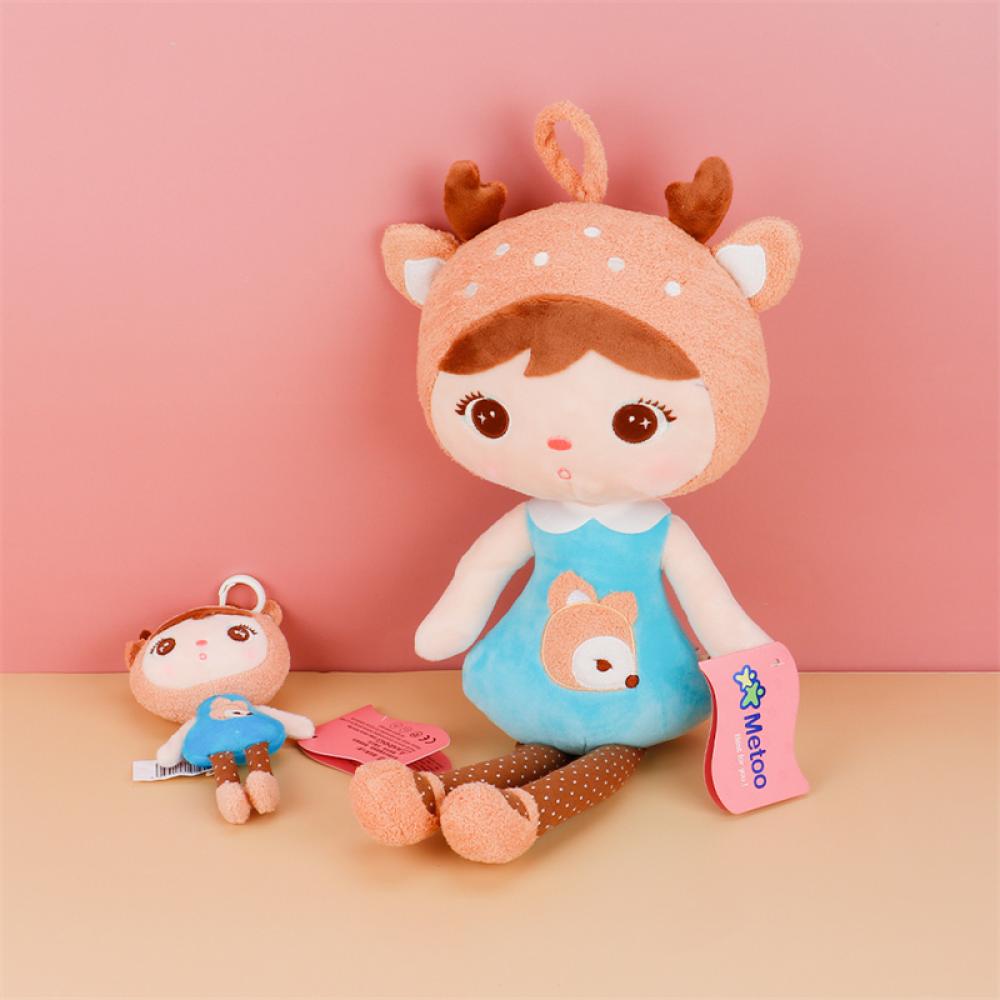 Timekey 2Pcs Metoo Mainan Boneka Stuffed Plush Kelinci Jibao Untuk Anak Perempuan S7T6