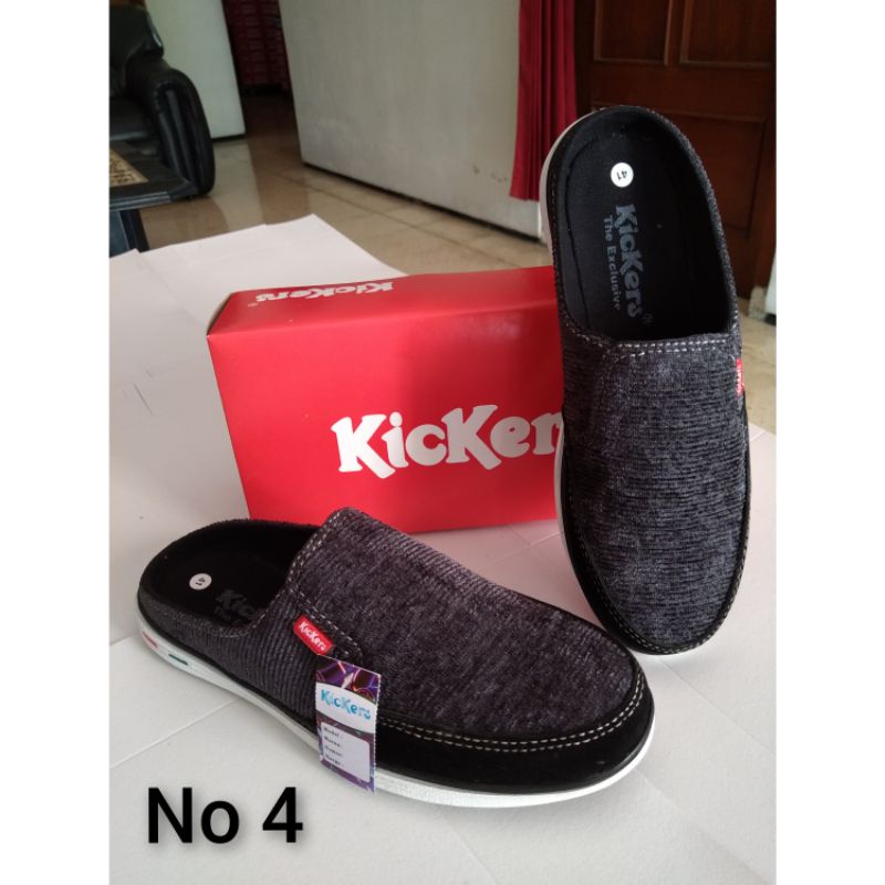 Sepatu Selop Kickers Pria Sepatu Sandal Slip On Pria.