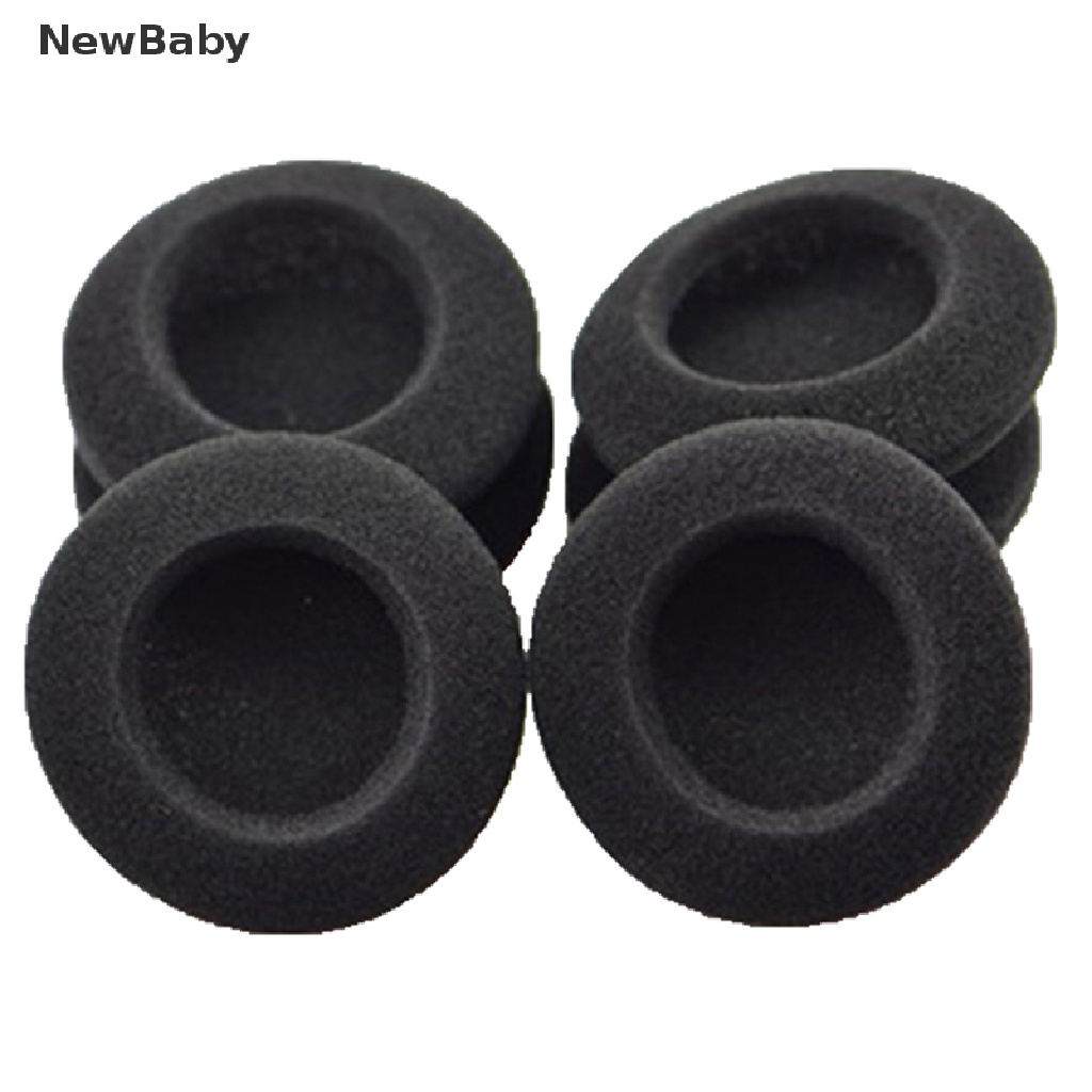 Newbaby 10pcs Bantalan Earpads Pengganti Bahan Busa Lembut Ukuran 5cm Untuk PC131 PX100