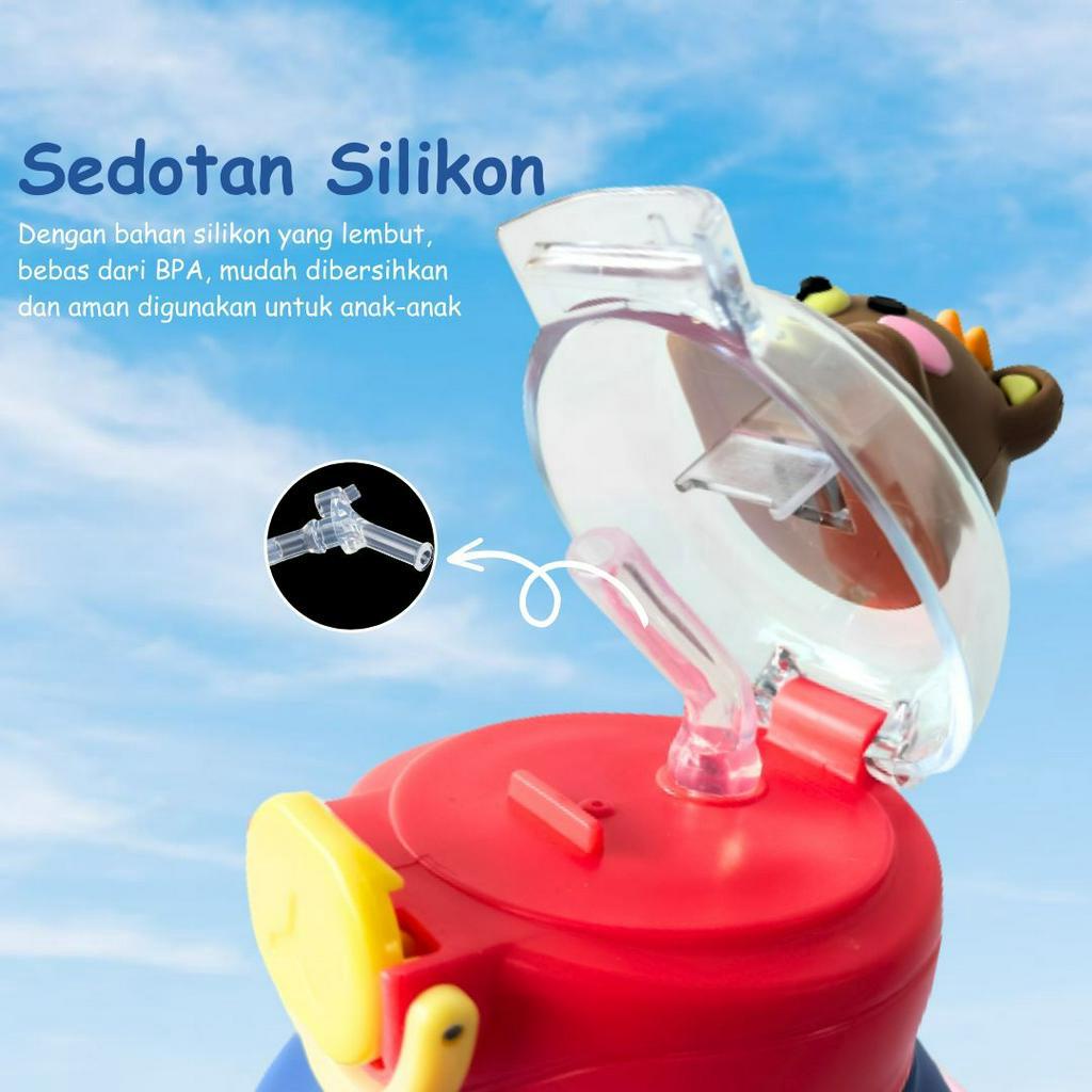 Botol Air Minum Anak Boneka Karakter Viral 550ML Bpa Free