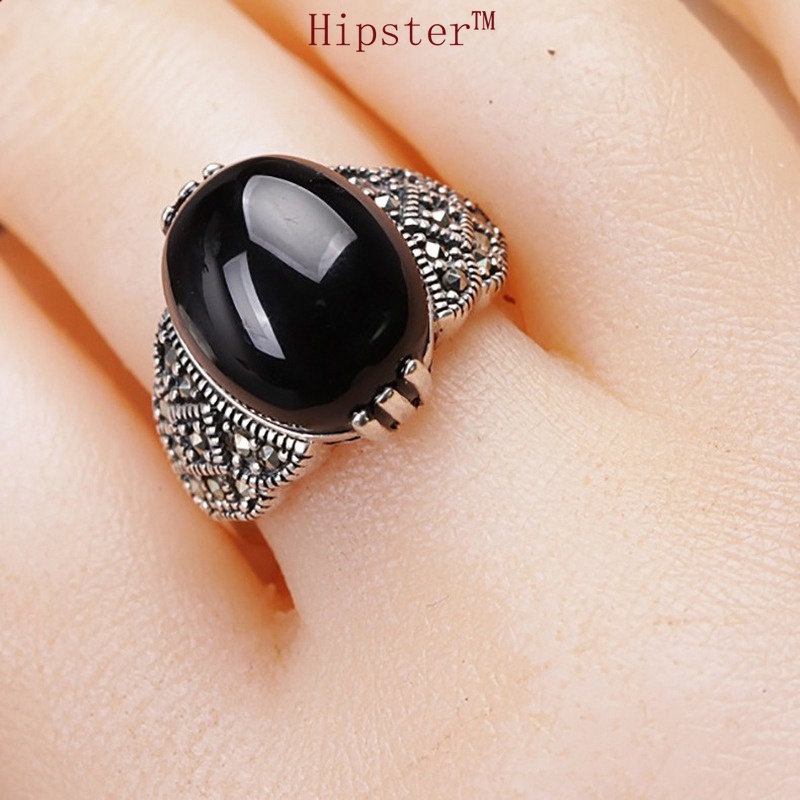 Hot Sale European and American Retro Temperament Personality Inlaid Colored Gems Ring