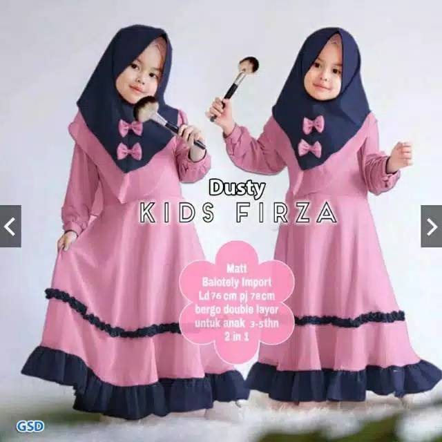 Gamis anak perempuan 5-8 thn