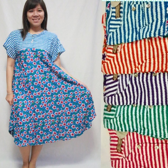 Daster batik printing jumbo murah berkualitas bahan adem terima eceran n grosir