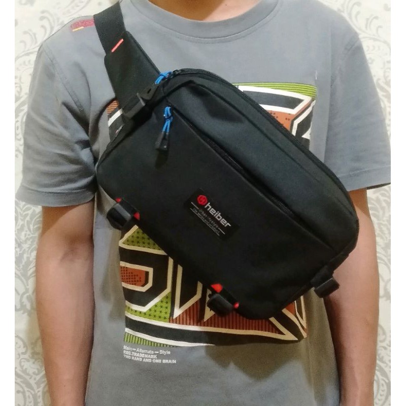 Tas Selempang Waistbag Pria Dan Wanita Tas Selempang multi fungsi heiber