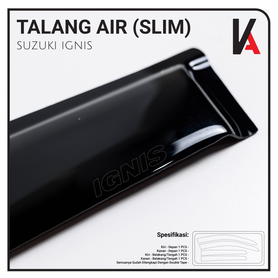 TALANG AIR PINTU MOBIL SUZUKI IGNIS MODEL SLIM HIGH QUALITY SUPER