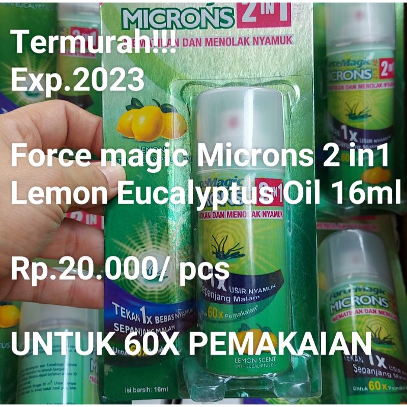 Force Magic Microns 2 in 1 Lemon Eucalyptus Oil 16ml