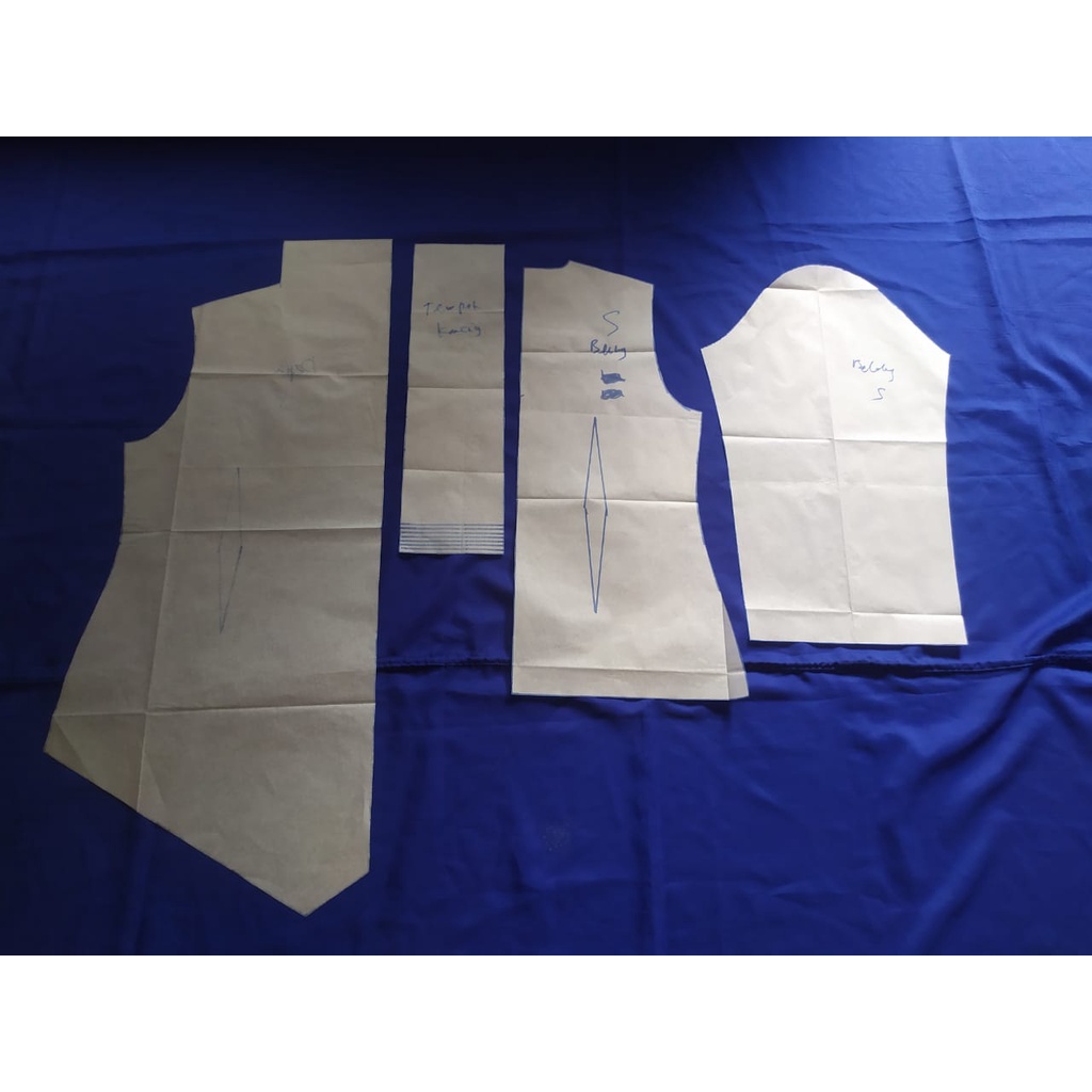 Pola Instan Kebaya Kutu Baru