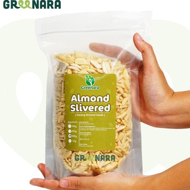 

ALMONDS BLANCH SLIVERED 500GR / KACANG ALMOND POTONG