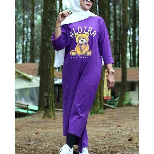 Midi dress atasan wanita muslim terbaru 2022