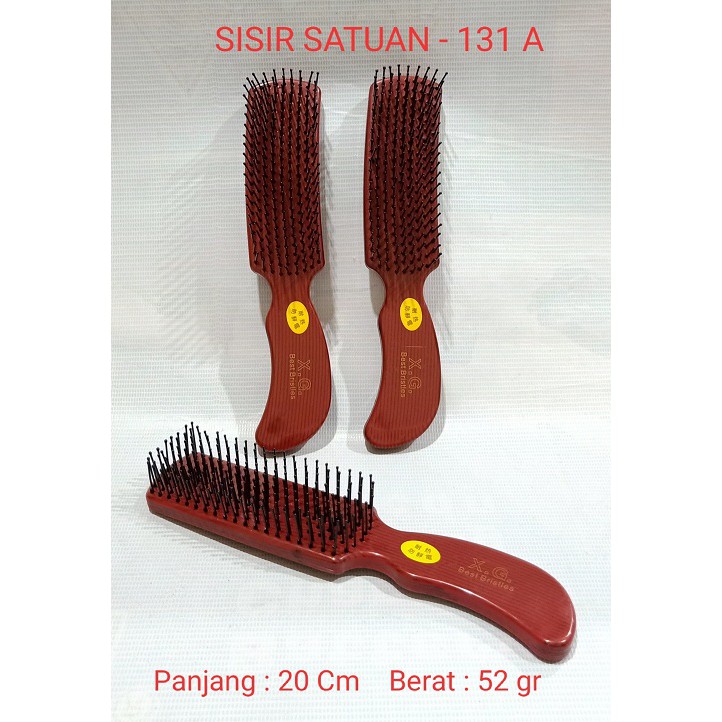 Sisir blow catok gulung keriting oval kayu 131-A satuan bahan Premium