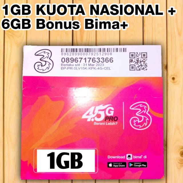 Perdana Tri AON 1GB + Unlimited Facebook 30hr 24jam