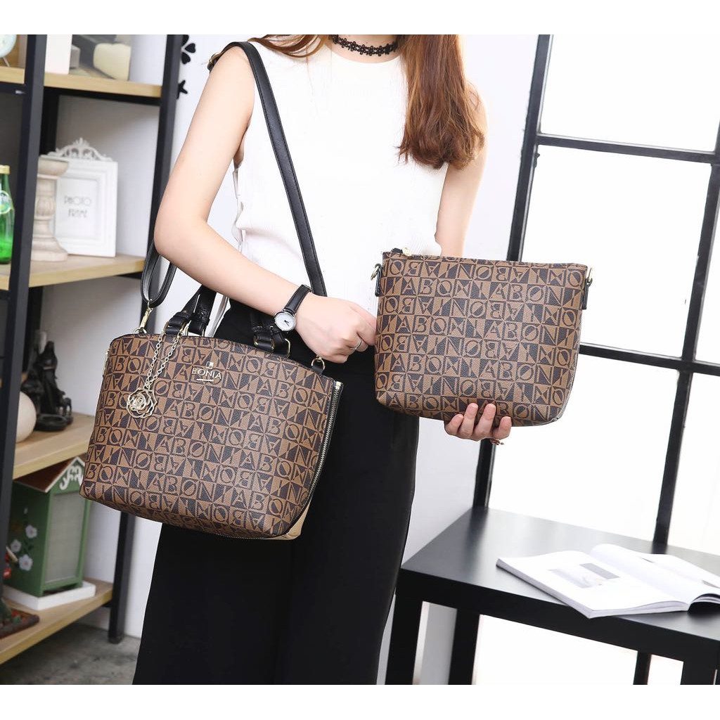 Tas wanita Bonia Handbag with O'case Set 2 in 1 VL8229