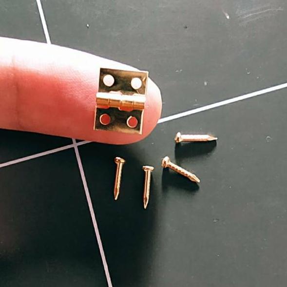 [56] Engsel Kecil 10 x 8 mm Engsel Mini Kotak Ukuran 1cm ⦿ 56