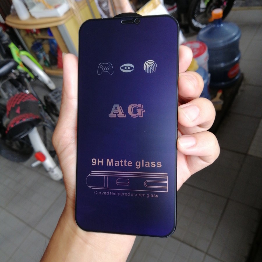 IPHONE 12 MINI IPHONE 12 12 PRO 12 PRO MAX PROMAX TEMPERED GLASS BLUE LIGHT MATTE ANTI MINYAK, TEMPRED ANTI RADIASI PELINDUNG LAYAR ANTI GORES FULL COVER