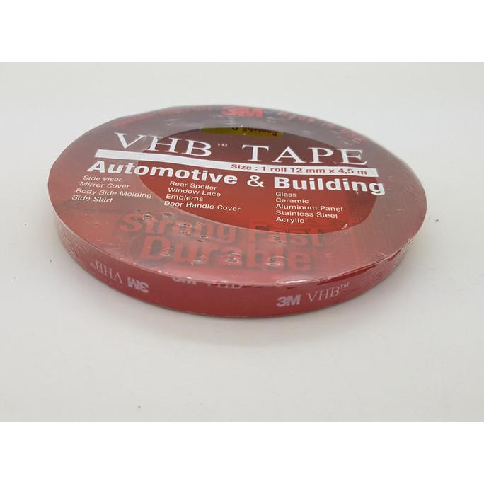 

Double Tape 3M VHB 12mm x 4,5m Automotive & Bonding