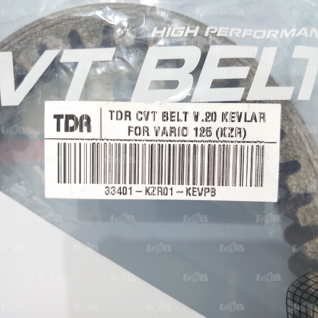 TDR Vanbelt Vbelt Vario 125 Fi CBS KZR Kevlar V-Belt Racing CVT Matic Belt