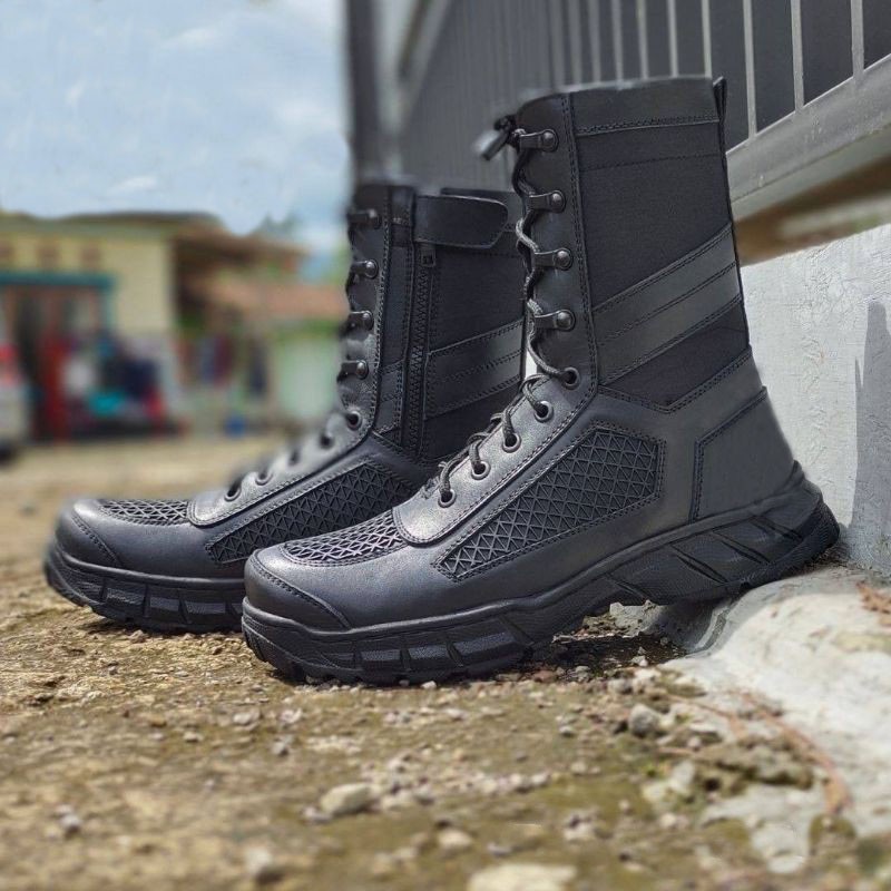 sepatu terbaru pdl BOA 02 sarang tawon kulit sapi asli tni polri security