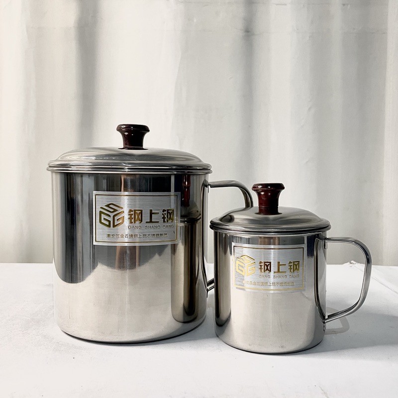 Cangkir Stainless Import Anti Karat Tebal