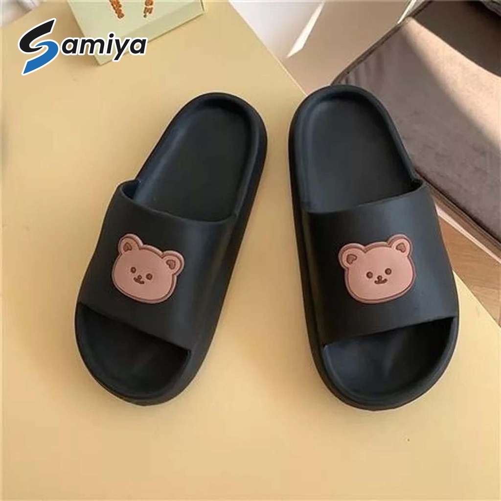 sandal dewasa motif beruang cowo cewe / bear slipper man woman / sendal rumah slop beruang