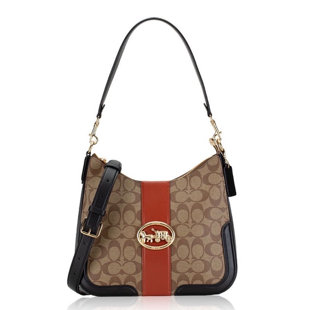 Tas Coach original - Coach georgie hobo in signature terracota