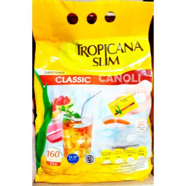 TROPICANA SLIM CLASSIC BAG 160 pcs (2,5 gr) / Gula Jagung