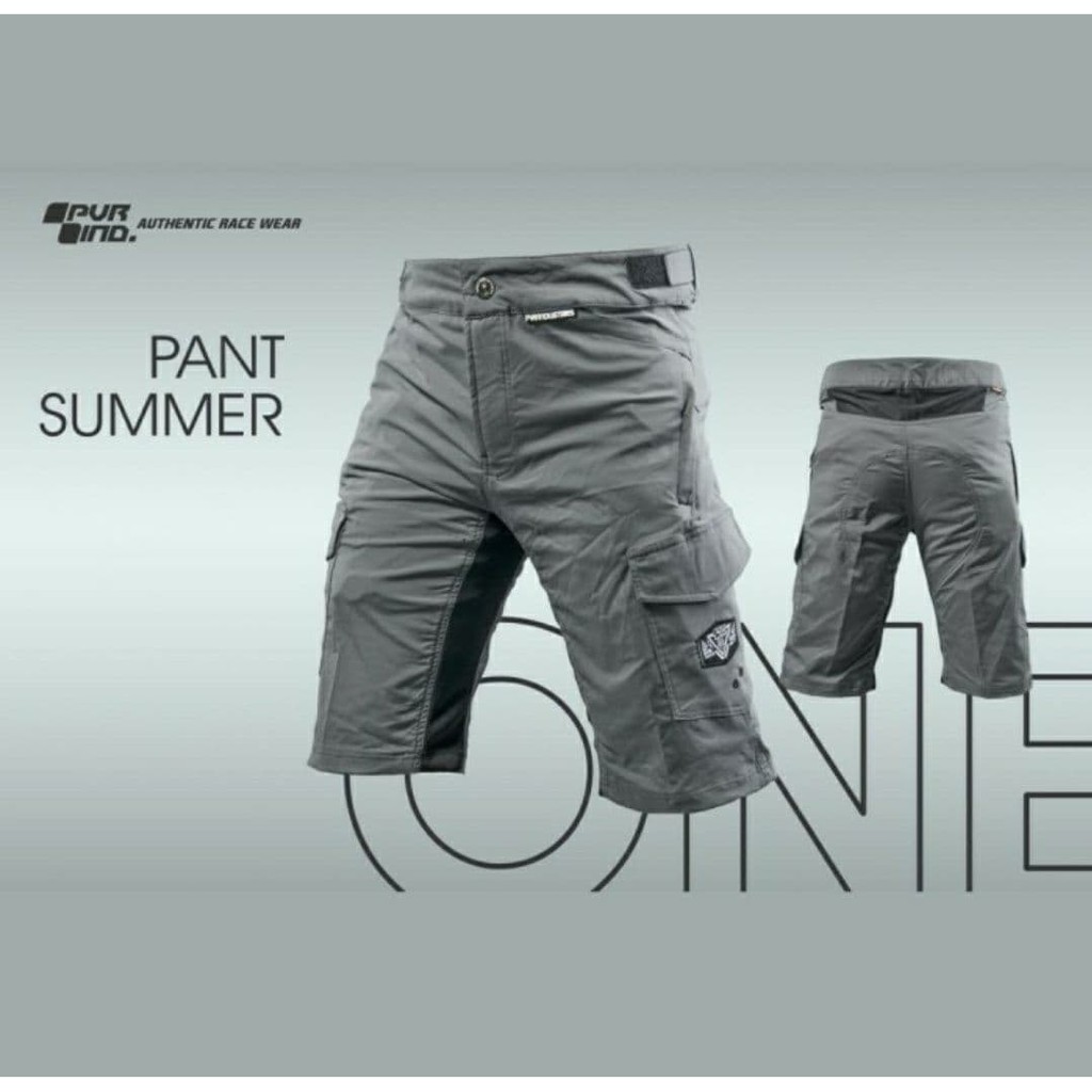 CELANA PENDEK SEPEDA PVR SUMMER Grey - MTB short pants