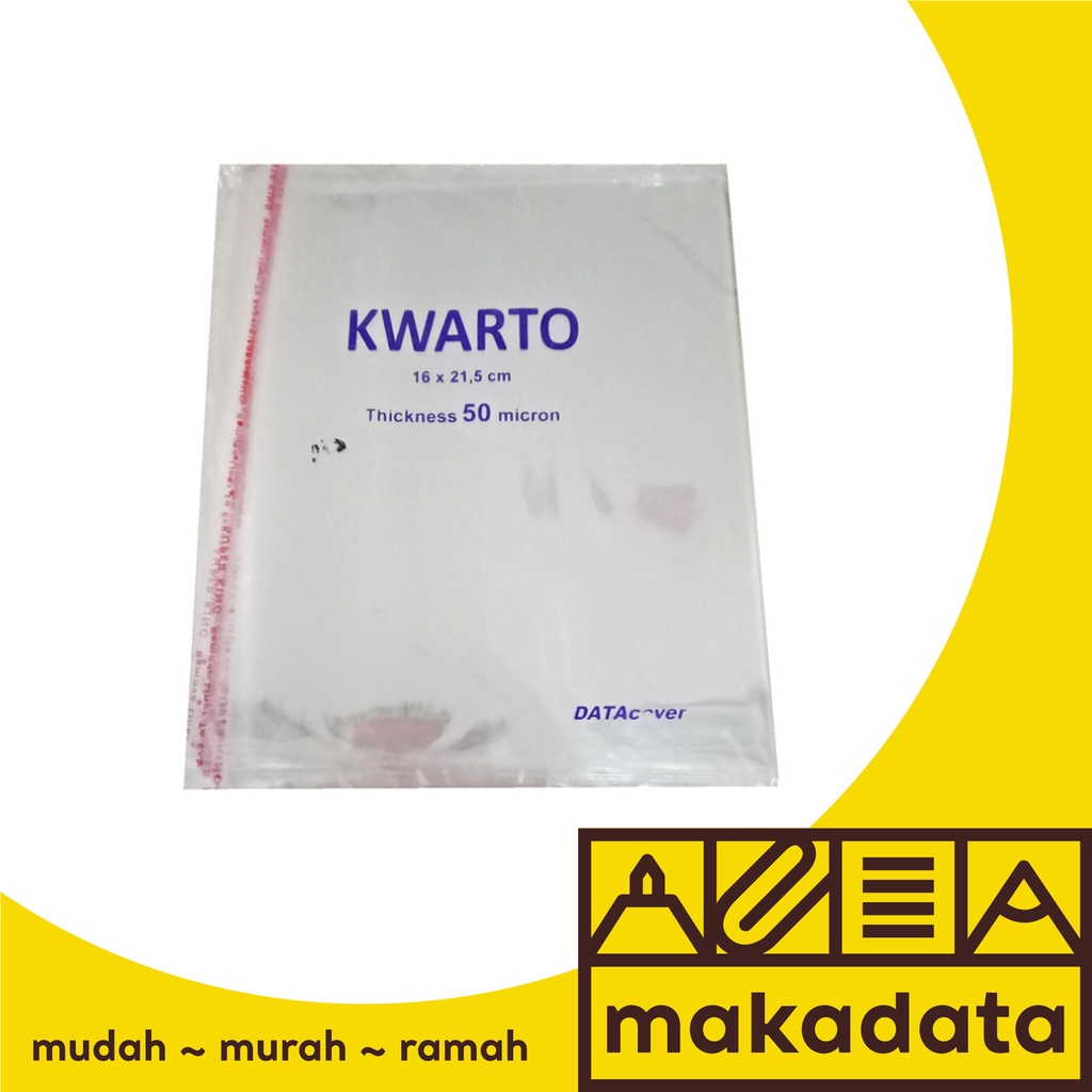 Jual SAMPUL PLASTIK BENING BUKU TULIS KWARTO OPP 50 MIC MURAH Indonesia