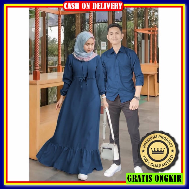 Baju Couple Batik Pasangan Suami Istri Pesta Kondangan Remaja Muslim Undangan Lamaran Kekinian Model
