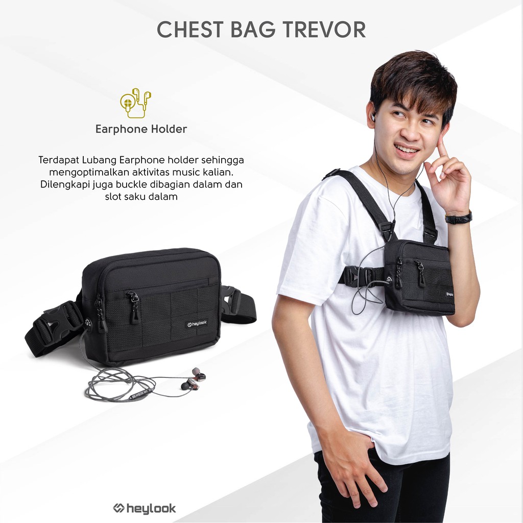 (BISA COD) CHEST BAG TREVOR TAS DADA TACTICAL RIG BAG OUTDOOR HEYLOOK