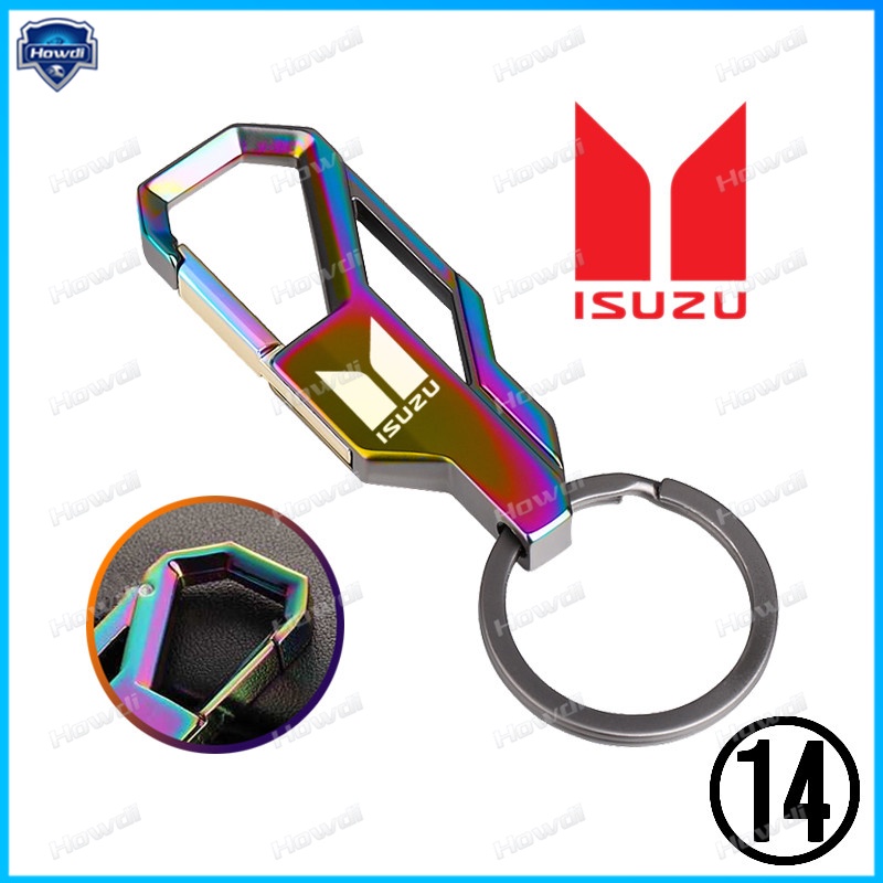 Set Gantungan Kunci Kreatif Bahan Metal Dengan logo Isuzu