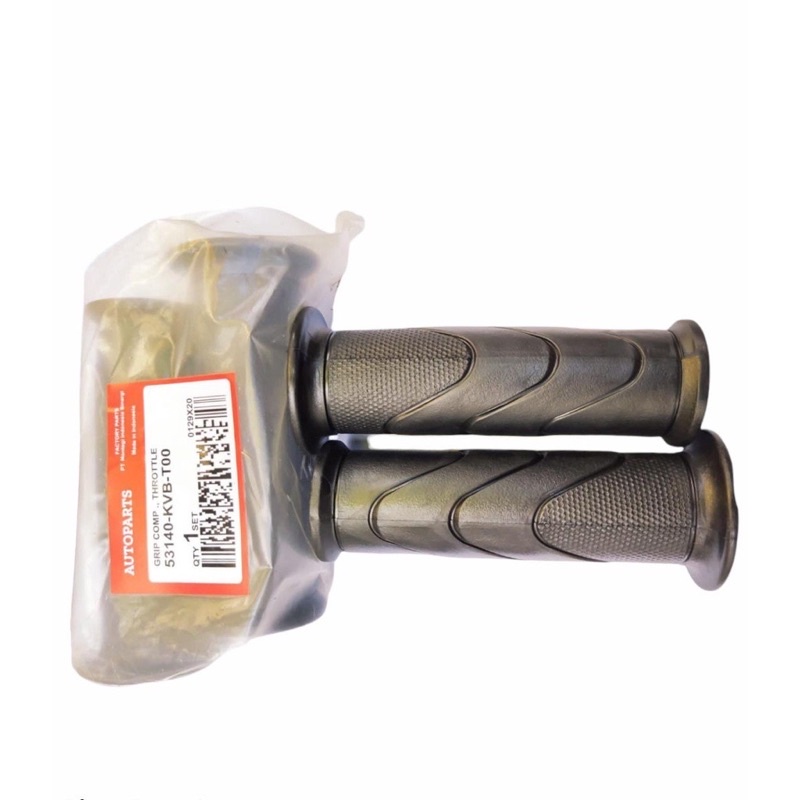 HANDGRIP STANDAR MODEL HONDA ORI HITAM HANDFAT / SARUNG GAS HONDA UNIVERSAL BEAT VARIO SCOOPY SPICY REVO SUPRA DLL