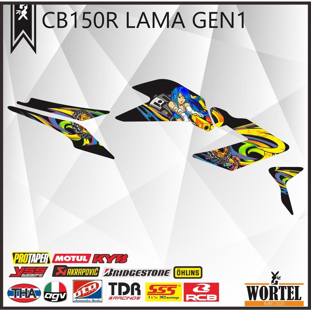 Striping CB 150 R-Sticker Variasi Lis Decal Motor CB150R 2013-2015 Cewe