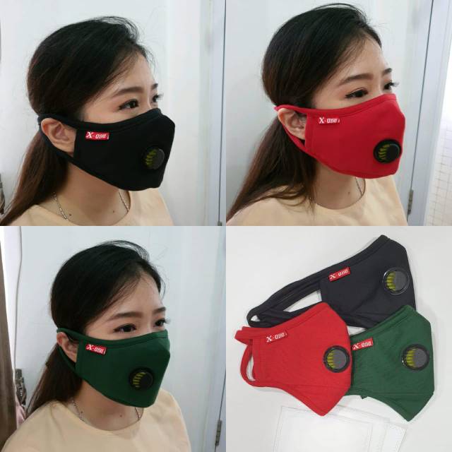 MASKER KAIN 3PLY FILTER KATUB UDARA - MASKER KATUB UDARA ANTI DEBU