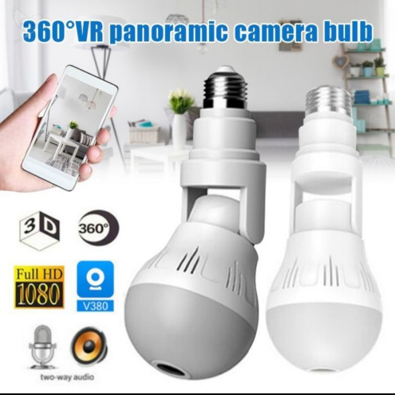 Wifi Smart Net Camera IP 1080P HD V380 Pro IPCam CCTV Wifi Bola Lampu