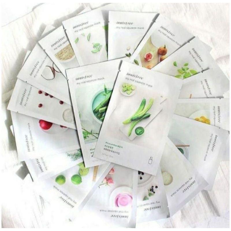 ORIGINAL Innisfree My Real Squeeze MaskIni menjadi best seller di korea