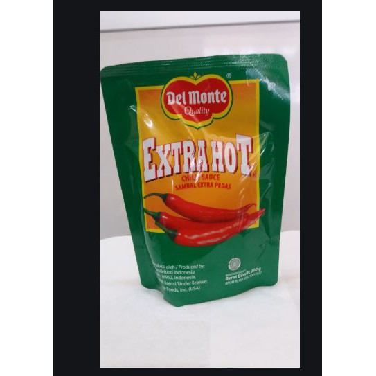 Delmonte Saus Chili Extra Hot Pouch 200 Gr Del Monte